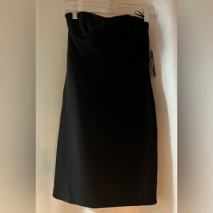 Lulu's Black Strapless Dress